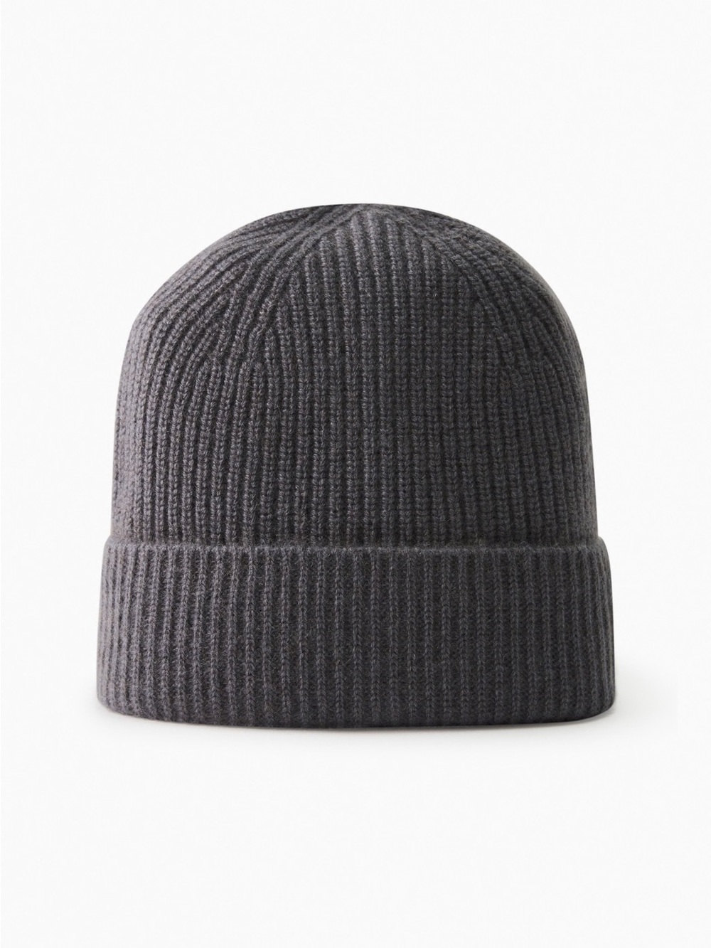 Aritzia Sunday Best gray ribbed knit beanie